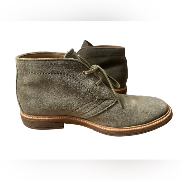 UGG Men Leighton Leather Suede Fur Green Shoes Boots Size 8.5  b2 - Picture 7 of 10